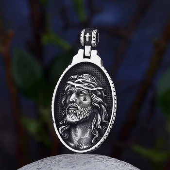 Изысканное винтажное мужское ожерелье из нержавеющей стали 