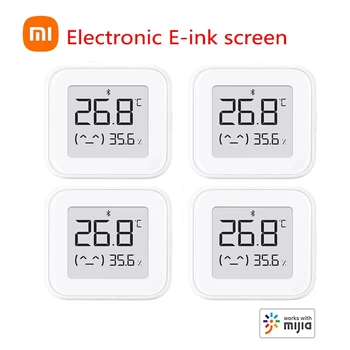 Новейший Xiaomi Mijia с электронным чернильным дисплеем, термометр влажности, беспроводной Bluetooth Smart E-link, цифровой экранный гигрометр MiHome