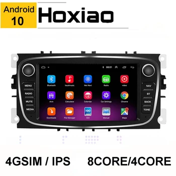 2 Din Автомобильный Android 10 CarPlay Радио Мультимедийный Плеер Для Ford Focus S-Max Mondeo 9 Galaxy C-Max GPS Навигация Видео DSP БЕЗ DVD