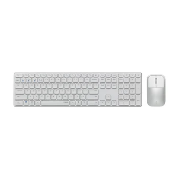 Набор беспроводной клавиатуры и мыши Rapoo 9550G Bluetooth, Ультратонкий Портативный Многорежимный дизайн с острием лезвия для офиса, Белый