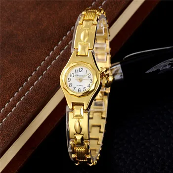 Женские часы Sdotter с роскошным золотым браслетом, модные маленькие женские часы из нержавеющей стали, женские повседневные часы на цепочке для одежды, Gi