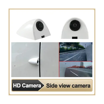 Установка наклейки на автомобиль, Камера бокового обзора, ночное видение HD, Слепая зона, система помощи при парковке, Левая и правая камеры, Белый