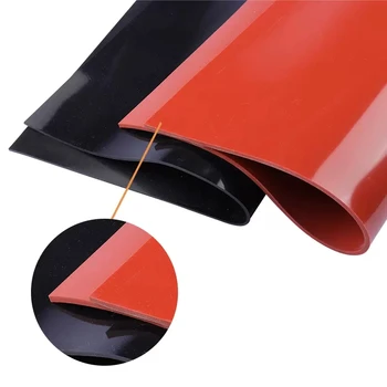 1,5 мм /2 мм/3 мм Красный / Черный Лист Силиконовой резины 500X500mm Черный Силиконовый Лист, Резиновый Матовый, Силиконовое Покрытие для Термостойкости