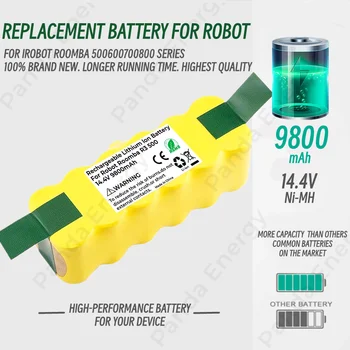 Аккумулятор 9800 мАч 14,4 В для пылесосов Irobot Roomba