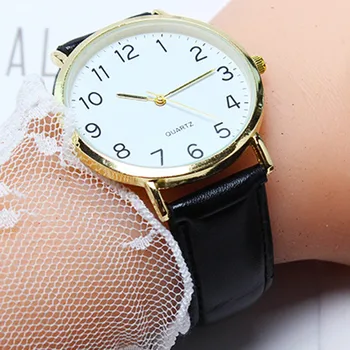 Унисекс Простые деловые Модные Кожаные Кварцевые наручные часы Модные Изящные Автоматические часы для мужчин Erkek Kol Satleri Saat
