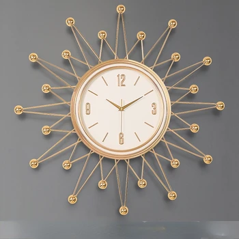 Механизм Настенных часов Nordic Кварцевые Круглые Цифровые настенные часы Современный дизайн Бесшумные предметы декора стен салона Casa