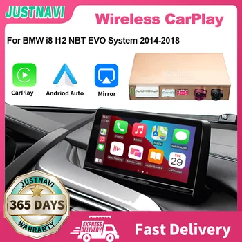 JUSTNAVI Беспроводной IOS CarPlay для BMW i8 I12 Система NBT EVO 2014-2018 с функцией Android Auto Mirror Link AirPlay Car Play