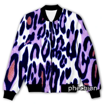 phechion Новая мужская / женская повседневная куртка с 3D-принтом животного Леопарда, Модная Уличная одежда, Мужская Свободная спортивная куртка и пальто Q173
