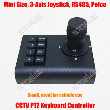 3-Осевой Джойстик Мини-Портативного Автомобиля PTZ CCTV Keyboard Controller Клавиатура для Мобильной Автомобильной Камеры DVR RS485 Pan Tilt Zoom Control