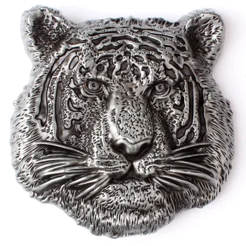 Пряжка ремня с головой тигра, металлическая головка ремня животного, материал 
