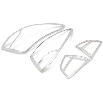 для Hyundai Tucson IX35 2010-2014 Высококачественный ABS хромированный задний фонарь, украшение капота, планки крышки, аксессуары, 4 шт./компл.