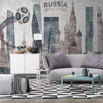 обои wellyu на заказ, русская европейская современная минималистская городская архитектура, ТВ-фон, стена, пользовательские большие настенные обои