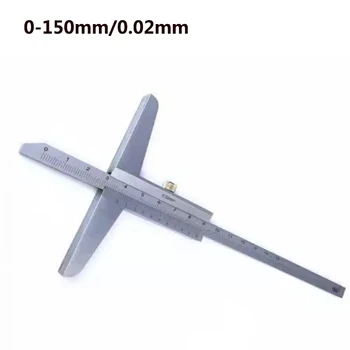 Нониусный глубиномер 0-150 мм /0,02 мм Штангенциркуль Микрометр Измерительные инструменты Мини-штангенциркуль микрометр