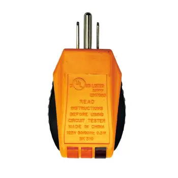 Тестер розеток, детектор розеток для стандартных розеток переменного тока, автоматический контроль полярности электрической цепи, напряжения.