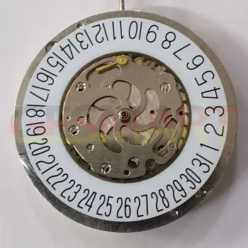 Автоматический механический механизм серебристого цвета с 3 стрелками, большой диск с колесиком даты, Маленькая секунда @ 3