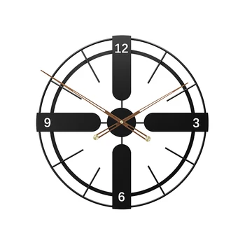 Металлические настенные часы в скандинавском стиле, Бесшумные Классические Большие Художественные украшения для дома, Настенные часы с автоматическим управлением, подарок Orologio Da Parete