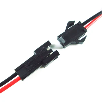 5шт 2-контактный Штекер-розетка с проводами Кабели для драйвера светодиодной ленты