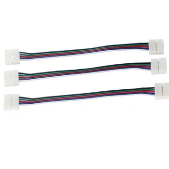 4PIN 12 ММ 5050 IP20 RGB Свет, Соединительный кабель для светодиодной ленты с двумя концами, удлинительный кабель для светодиодной ленты