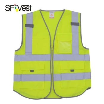 SFvest светоотражающий жилет защитная спецодежда желтый защитный жилет Бесплатная доставка