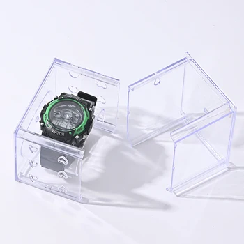 Пластиковый дисплей для часов, держатель для хранения, Прозрачный чехол, Смарт-часы для взрослых и детей, Защитная коробка, Органайзер