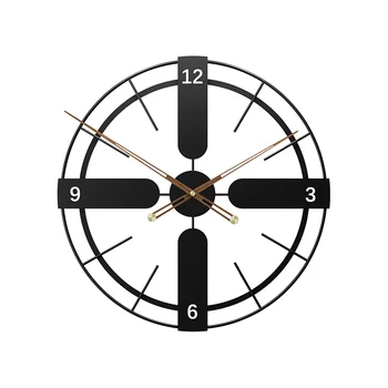 Настенные часы в скандинавском стиле из металла, Бесшумные Классические Большие Художественные часы для украшения дома, Автоматический подарок Orologio Da Parete