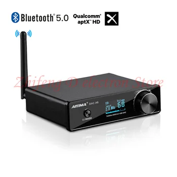 DCA-A6 Bluetooth 5.0 LDAC ES9038 USB DAC DSD512 декодер, отношение сигнал/шум: 117 дБ, частотная характеристика: 10 Гц-40 кГц