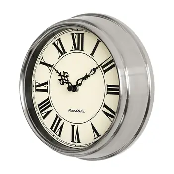 Роскошные настенные часы современного дизайна, креативные Серебряные настенные часы в стиле ретро, часы в Скандинавском индустриальном стиле, украшение гостиной, Идея подарка