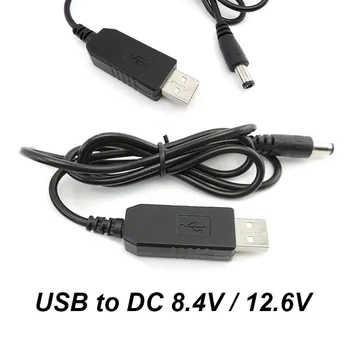5 В USB Штекер к Постоянному току 8,4 В 12,6 В Повышающий Модуль Линейный Преобразователь мощности Разъем Адаптера Зарядного устройства Кабель 5,5X2,1 мм Разъем-розетка