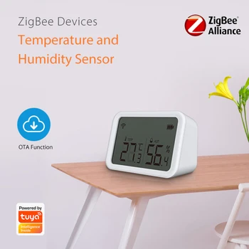 Датчик температуры и влажности ZIGBEE NAS-TH02B со шлюзом Zigbee Gateway может питаться от аккумулятора мобильного телефона