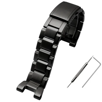 Ремешок из нержавеющей стали для часов Casio G-Shock Watch Band GST-210 GST-W300 GST-400G GST-B100 S100D/S110D/W110 Металлический Ремешок-Браслет