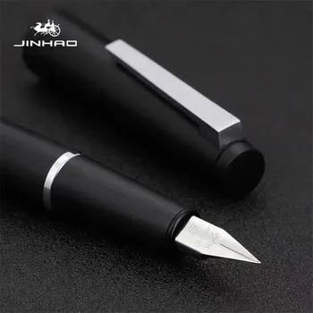 Jinhao 80 Черная Сверхтонкая авторучка с наконечником 0,30 мм, Офисные канцелярские принадлежности для школьников, чернильные ручки