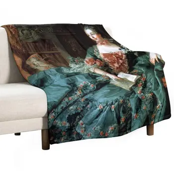 Плед Madame de Pompadour от Boucher, Francois, одинарное одеяло, ретро-пледы, роскошное одеяло