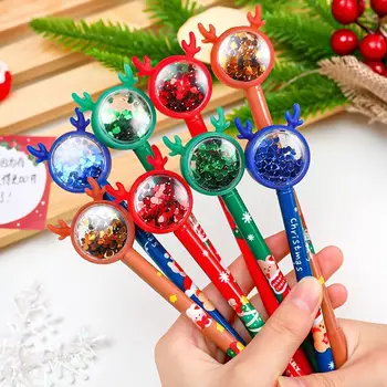 1 Штука Канцелярских Принадлежностей Lytwtw Cute Kawaii Christmas Elk Гелевая Ручка Школьные Канцелярские Принадлежности Creative Sweet Pretty Lovely Pen