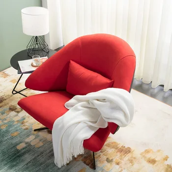 Высококачественный скандинавский ЛИТОЙ стул для переговоров, чтения, дневного салона, игр, Патио, макияжа, Кофе, Односпальный диван-кресло