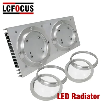 Светодиодные алюминиевые радиаторы мощностью 50 Вт 100 Вт 200 Вт с вентиляторным охлаждением для светодиодного аквариумного прожектора мощностью 100-200 Вт