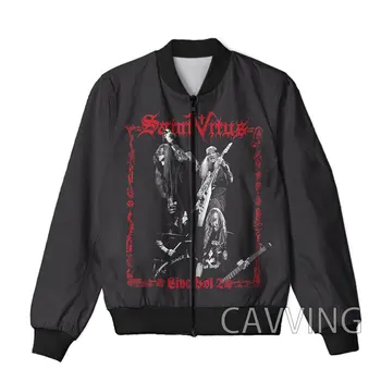 Куртки-бомберы на молнии с 3D-принтом Saint Vitus, мужские пальто, мужские куртки на молнии для женщин/мужчин
