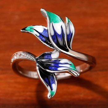 CAOSHI Великолепное кольцо с цветком, женские модные очаровательные аксессуары с нежным дизайном, Элегантные женские украшения на годовщину