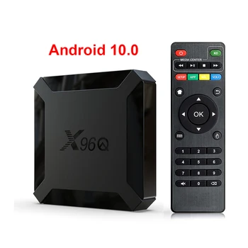 Android 10 TV Box Allwinner H313 2 ГБ 16 ГБ 2,4 ГГц WiFi 4K Медиаплеер Google Gaming 3D Video Smart TV телеприставка X96Q pk h96max