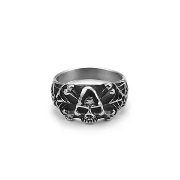 Мужское кольцо в стиле ретро, властный ночной клуб, рок, индивидуальное альтернативное креативное кольцо с головой паука