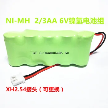 1шт Nimh 6v 800mAh 2/3AA размер тип упаковки аккумуляторная батарея для 6V автомобильного солнечного света Leeb твердомер TH110 120T TH140