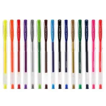 Набор шариковых ручек Uni-ball Signo Standard с гелевыми чернилами 12 шт.-100 0.5/0.7/0.8 мм, 15 цветов на выбор