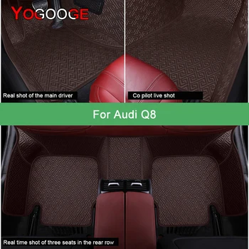 Автомобильные коврики YOGOOGE для Audi Q8, роскошные автоаксессуары, коврик для ног