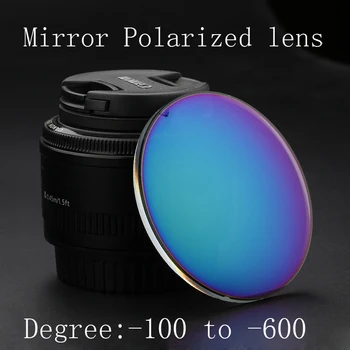 Рецептурное фотохромное зеркало поляризованные очки Антисиневой объектив 1.56 1.61 1.67