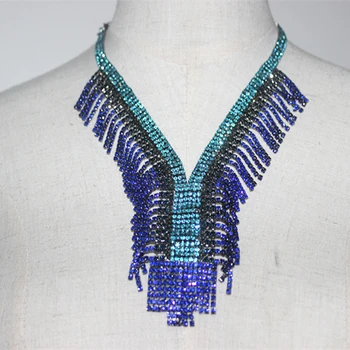 2019 Новое Модное роскошное ожерелье с украшением в виде кристаллов, женское ожерелье с кисточкой из горного хрусталя, ювелирные изделия Colliers, свадебные подарки
