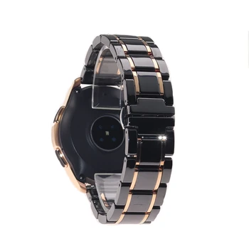 Керамический ремешок для часов huawei Samsung Galaxy Series Watch 3 45 мм 46 мм, мужские и женские модные наручные часы, сменный ремешок Quic