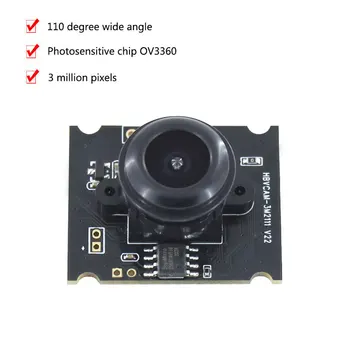 OV3660 3 Миллиона Пикселей USB Модуль камеры 1080P 110/64 Градуса Обзора MJPG/YUY2 Ручная Фокусировка Для Windows/MAC/Android