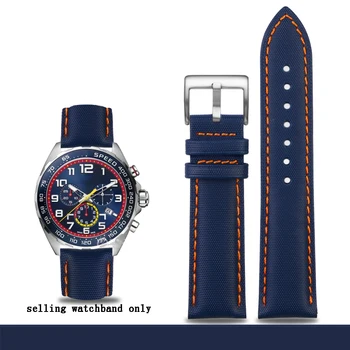 Мужской нейлоновый кожаный ремешок для часов TAG Heuer F1 Racing Car Ремешок для дайвинга Omega Mido Canvas Ремешок для часов браслет 20/