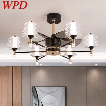 WPD Постмодернистский потолочный вентилятор с подсветкой, светодиодная лампа с дистанционным управлением для украшения домашней столовой