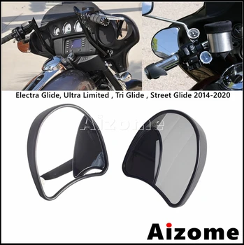 Регулируемые Боковые Зеркала Заднего Вида Внутреннее Зеркало Мотоциклетного Обтекателя Для Harley Electra Glide Tri Street Glide Ultra Limited 14-2020