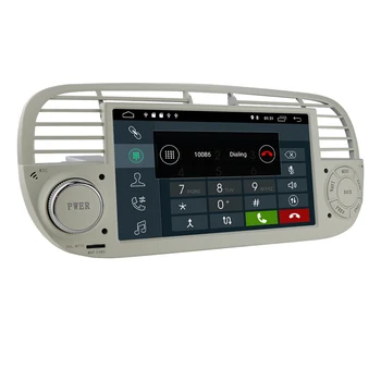 7-дюймовый Автомобильный Плеер RCA Жгут Проводов Carplay Стерео Радио GPS RDS WIFI Для Fiat 500 2007-2014 Высокой Четкости 1080P